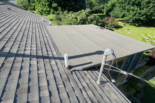 Roof installation project in South Lyon.